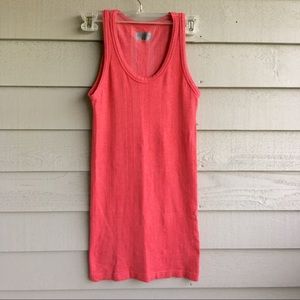 Athleta Long Coral Ribbed Tank Top